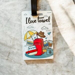 Travel-Themed Luggage Tag